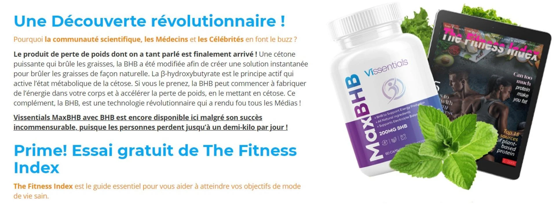 Vissentials Max BHB Avis sur Canada et coût de l'offre [2022]