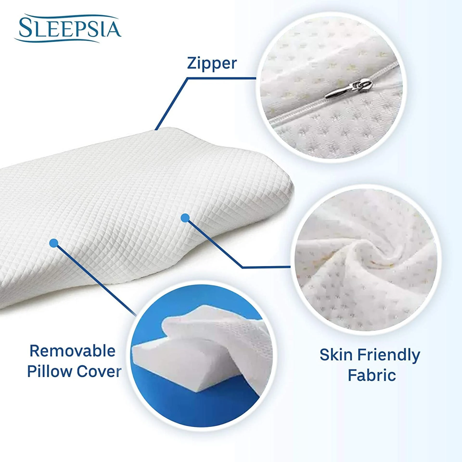 Cervical Pillow : Pillows for Neck Pain | Sleepsia