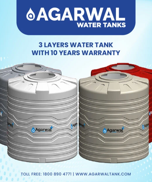 Triple Layered Water Tanks at Best Price in India