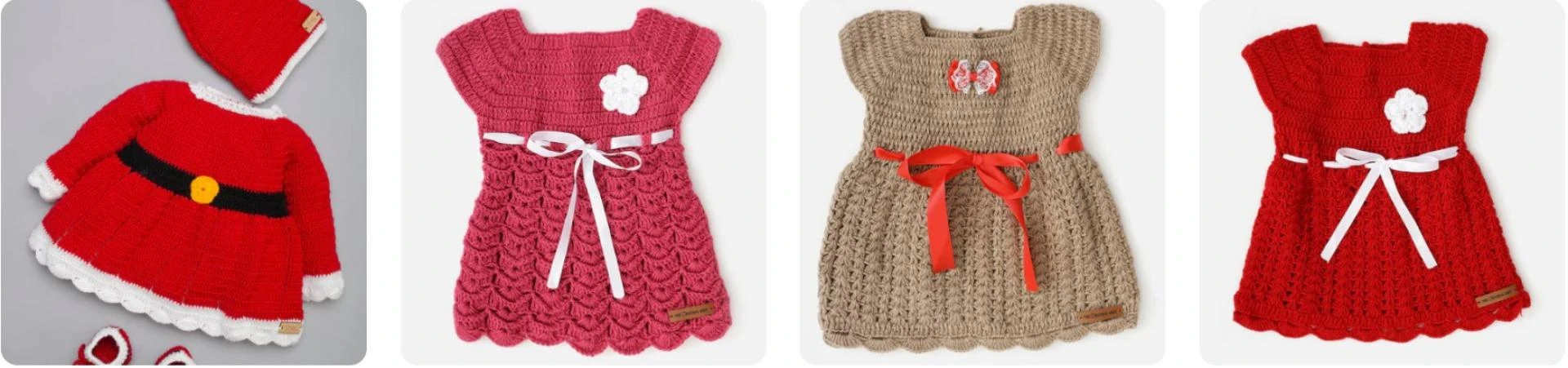 Warmth and Whimsy: Hand-Knitted Woolen Frocks for Baby Girls