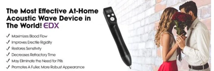 EDX, The Best-In-Class Acoustic Home Use Shockwave Device For Men Suffering From Erectile Dysfunctio