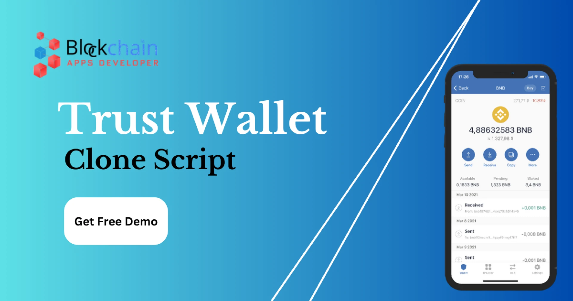 Trust Wallet Clone Script - Launch A Powerful Crypto Wallet App Like Trust Wallet Today!!!