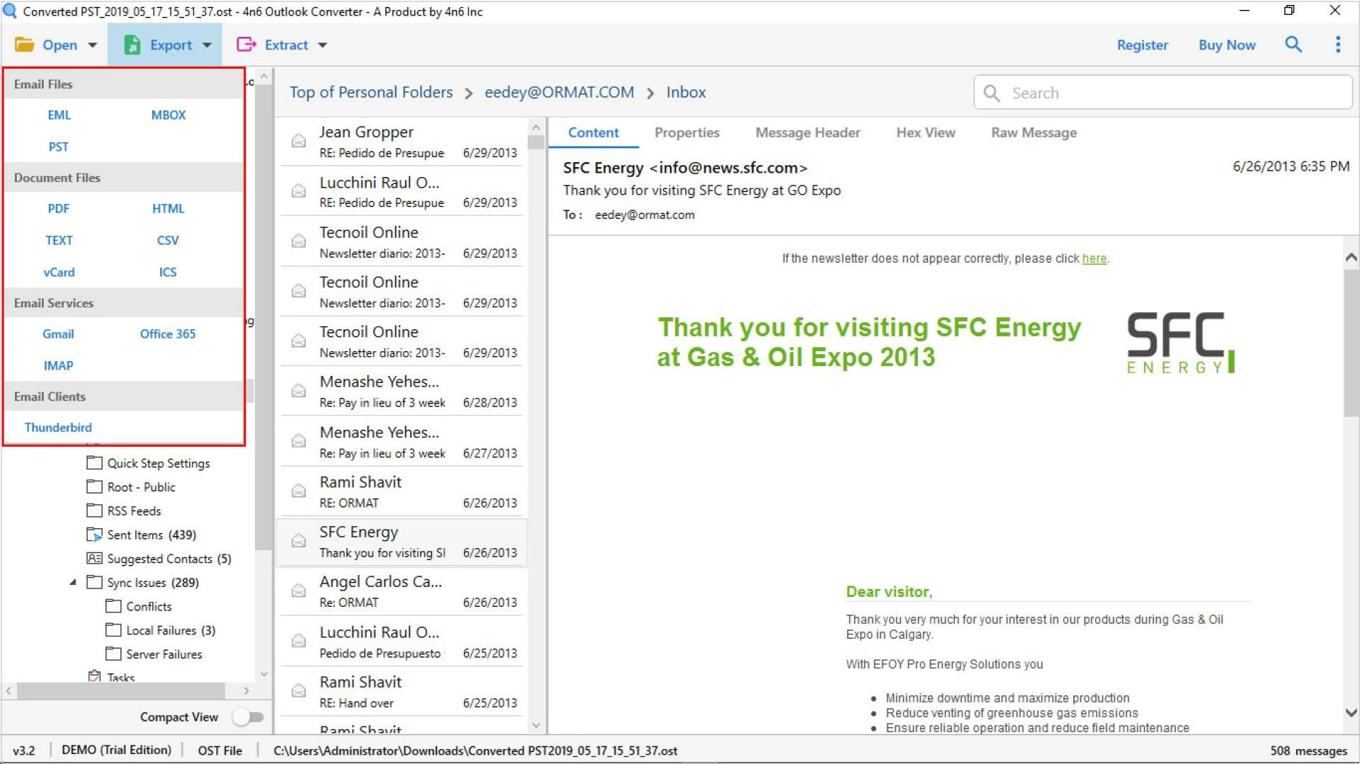 How to Convert Outlook PST Files to MBOX Files ?