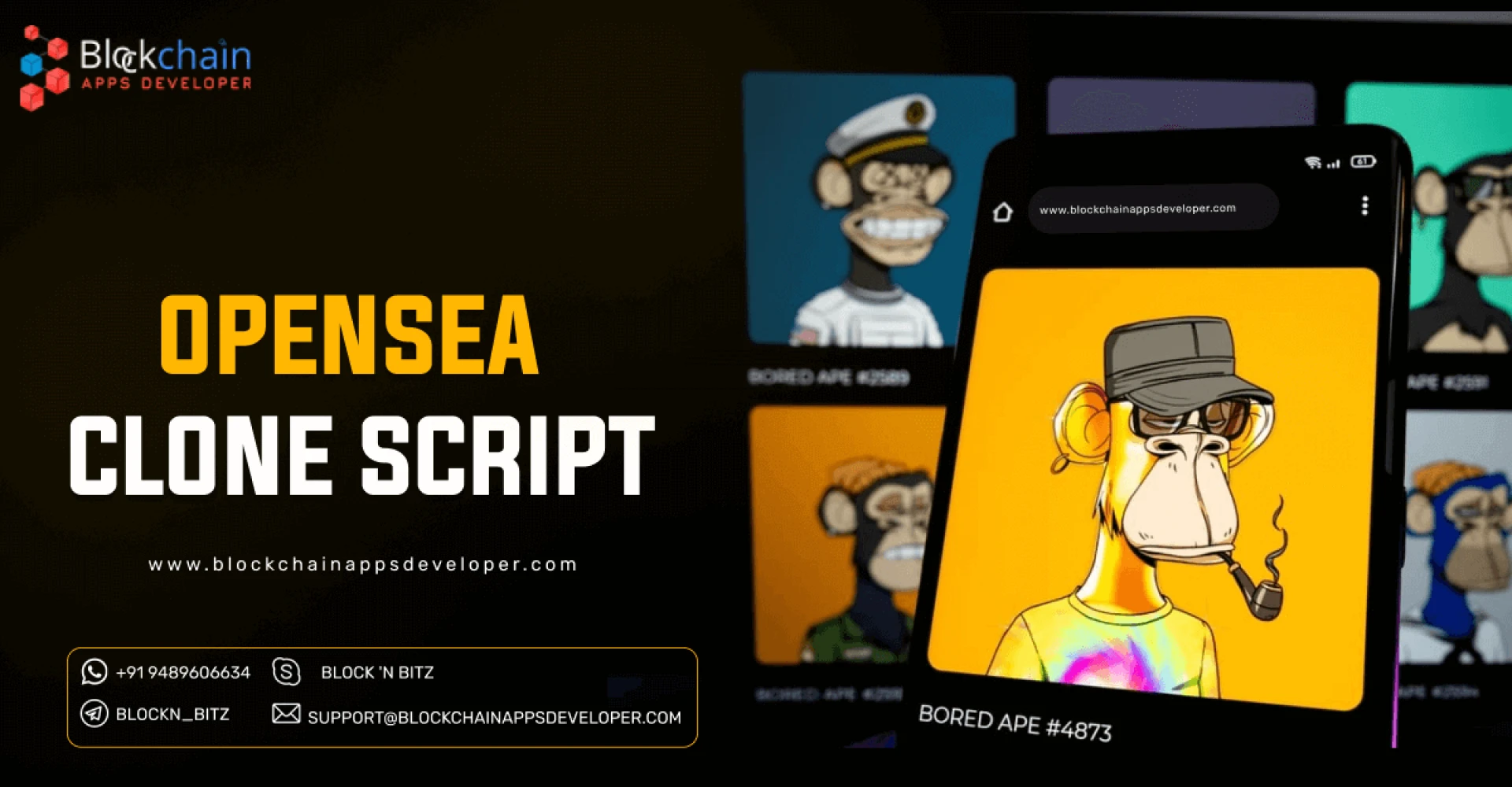Opensea clone script - Create your NFT Marketplace like Opensea clone script