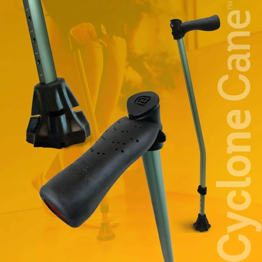 Defend yourself with a walking cane.