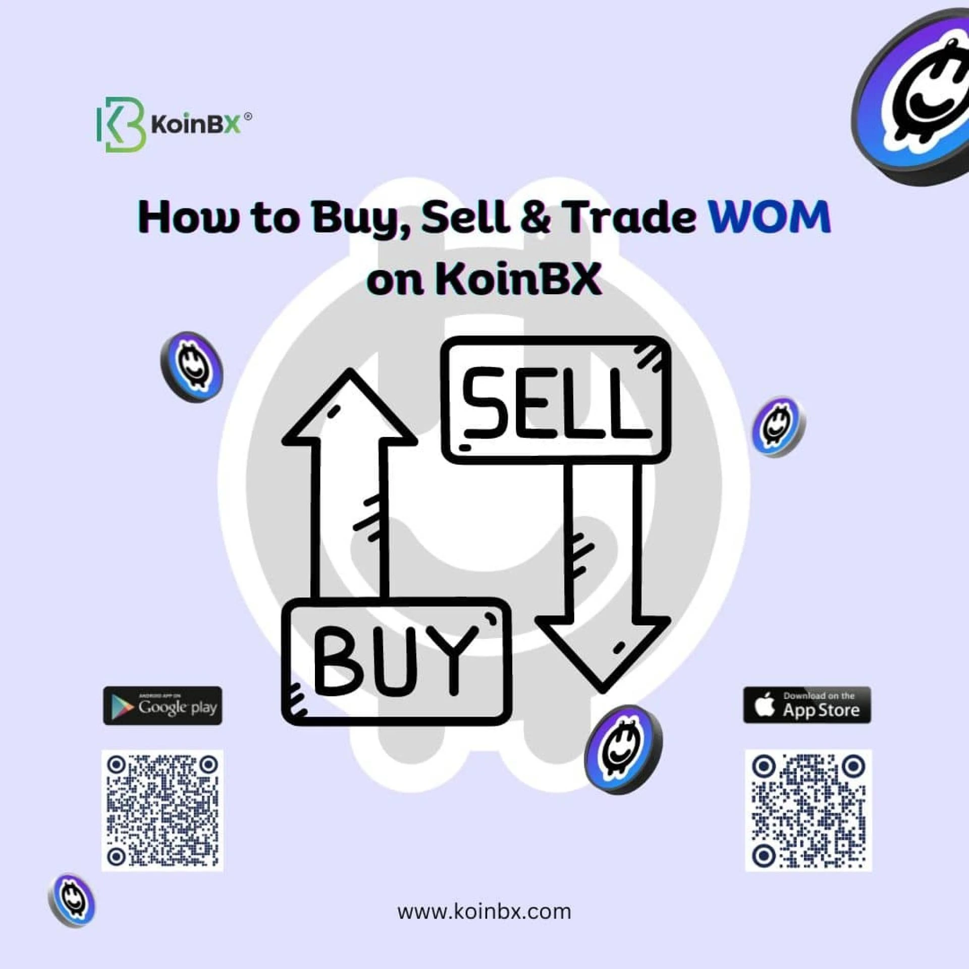 How to Buy WOM with INR on KoinBX