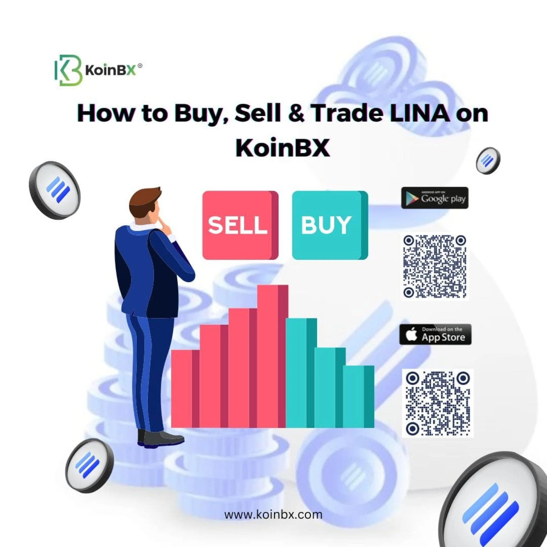 How to Buy LINA with INR on KoinBX