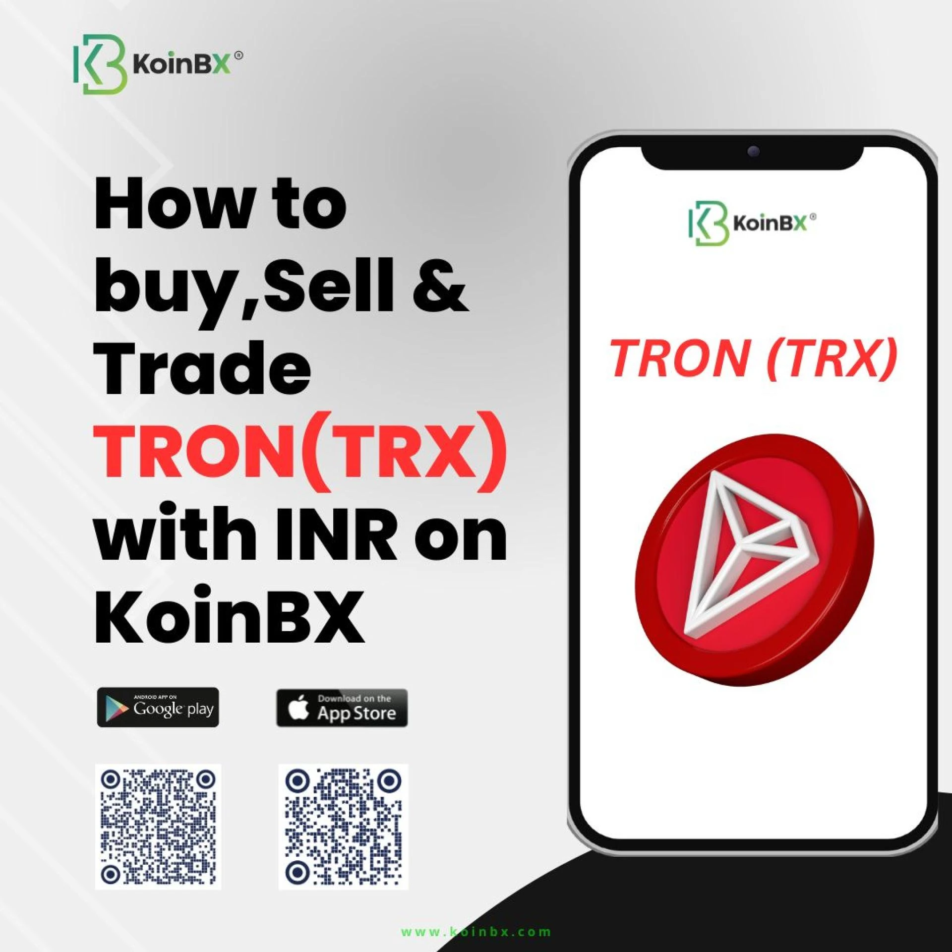 How to Buy TRX with INR on KoinBX