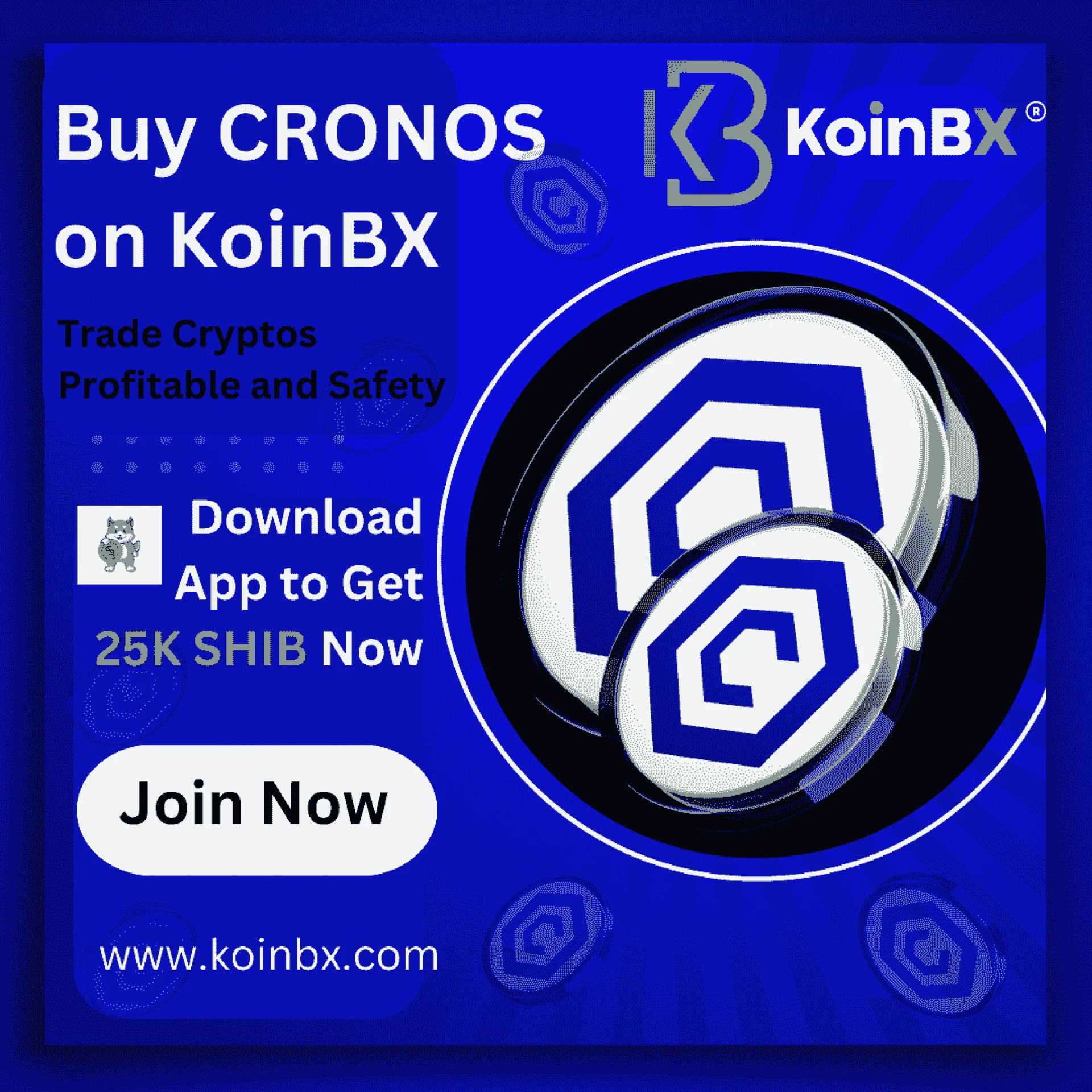 Buy Cronos with INR on KoinBX App