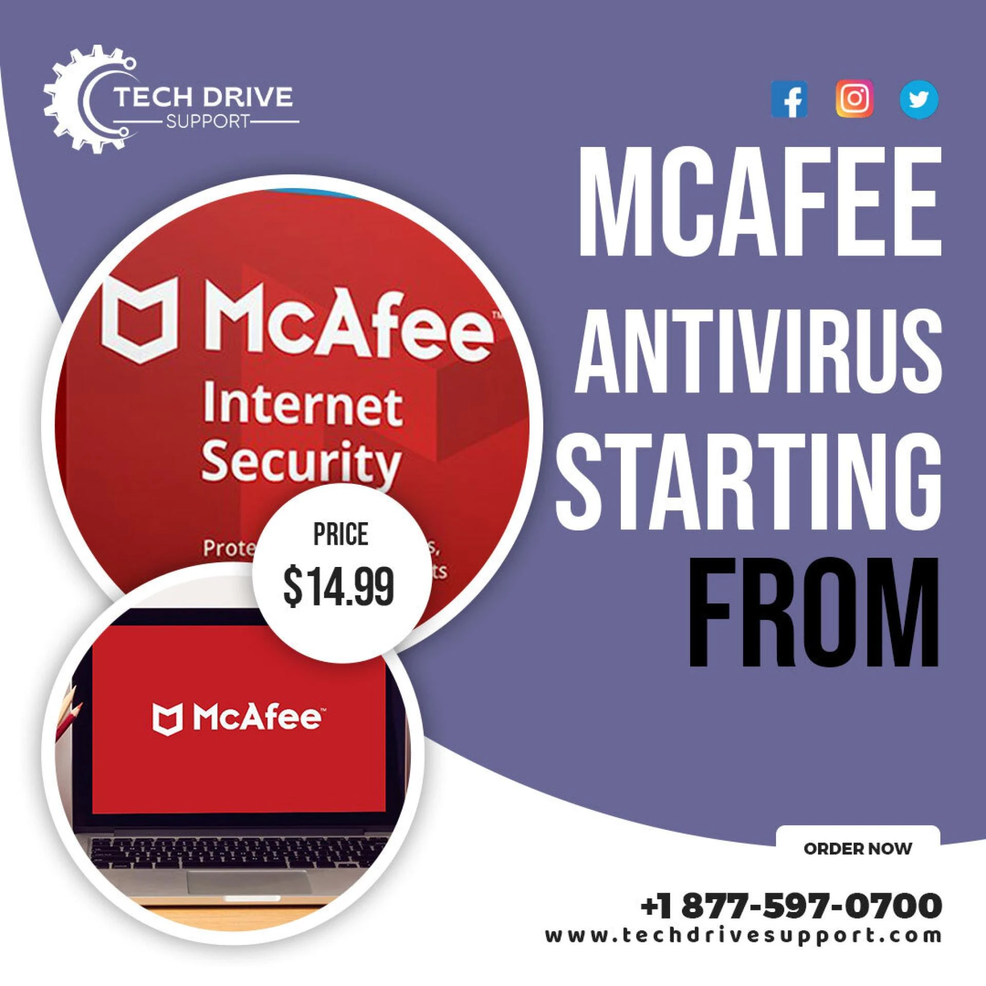 Best Place to Buy McAfee Antivirus - TechDrive Support
