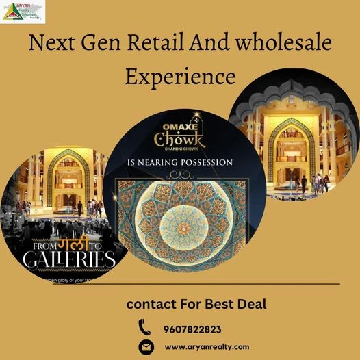 Omaxe Chandni Chowk: Wonderful Investment Opportunity At An Ideal Wholesale Market, Retail Shop And food court