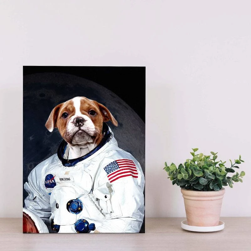 Custom Dog Astronaut Pet Portrait