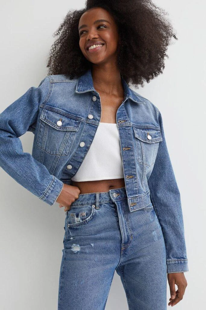 Wearing Advice for a Cropped Denim Jacket