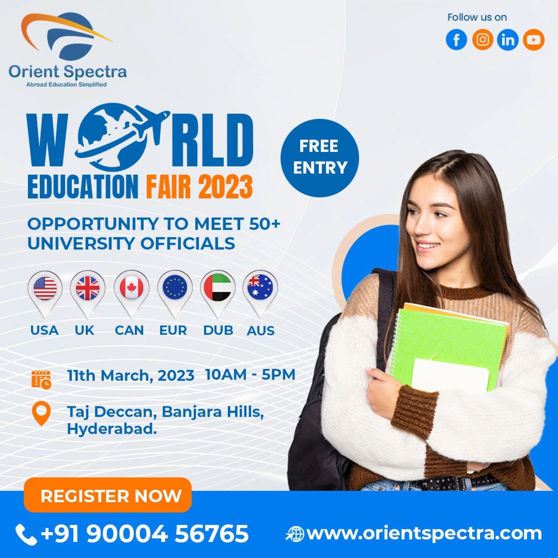How is a WORLD EDUCATION FAIR 2023 beneficial to you?