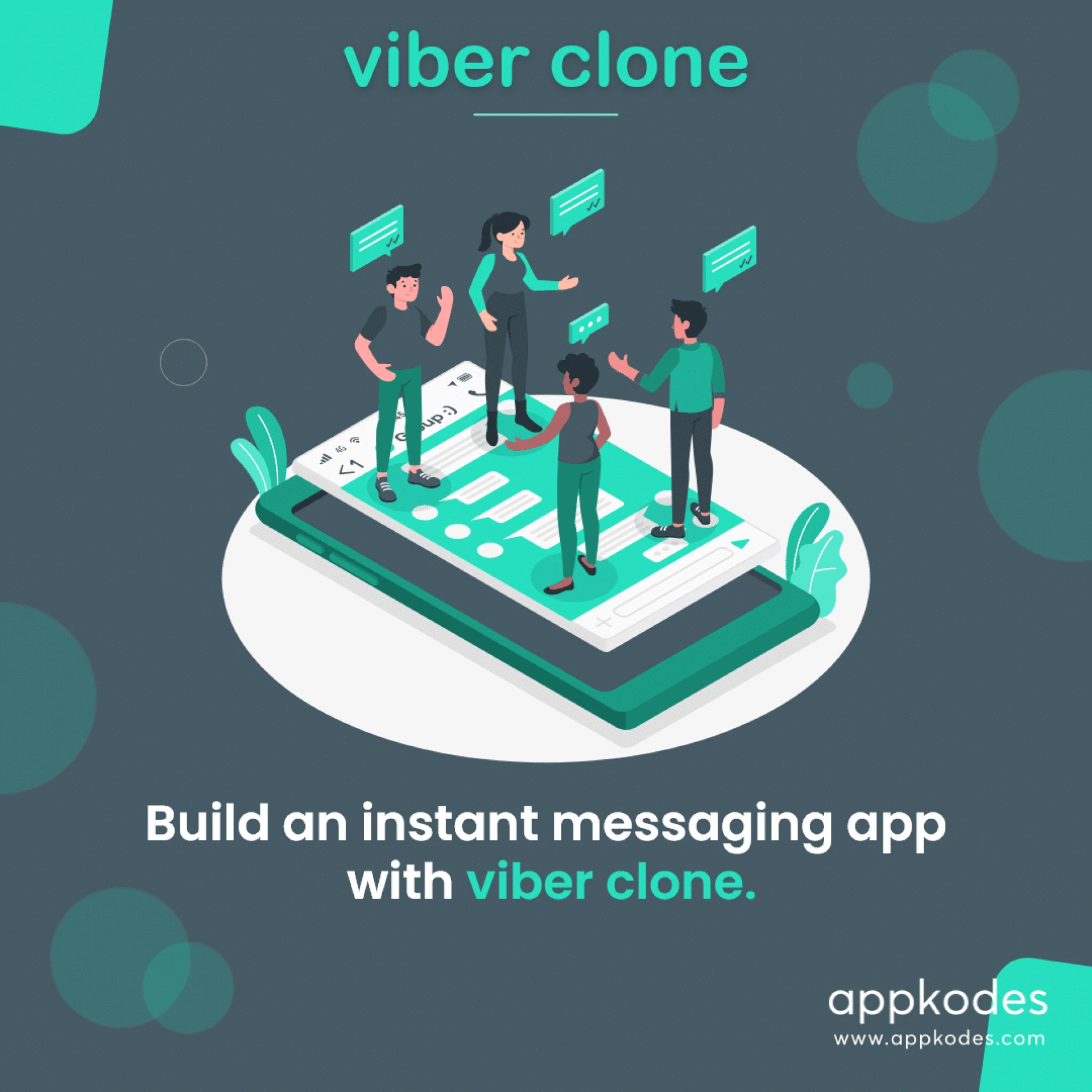 The best-in-class Viber clone lets you develop an excellent Instant messaging App