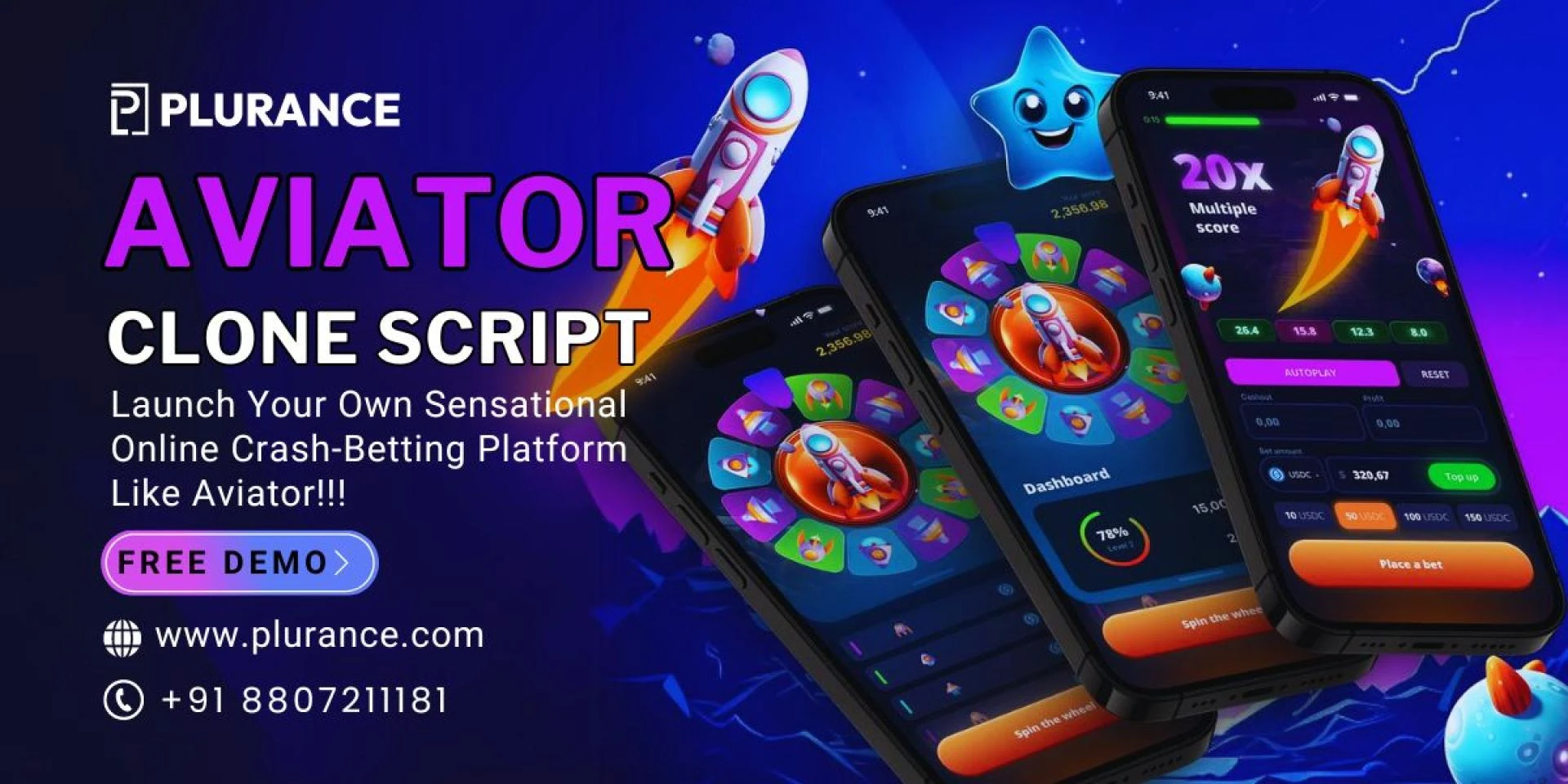 Aviator Clone - A Customizable Source Code White-Labeled Solution!