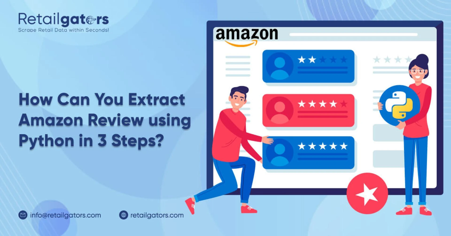 How can you Extract Amazon Product Review using Python in 3 steps?