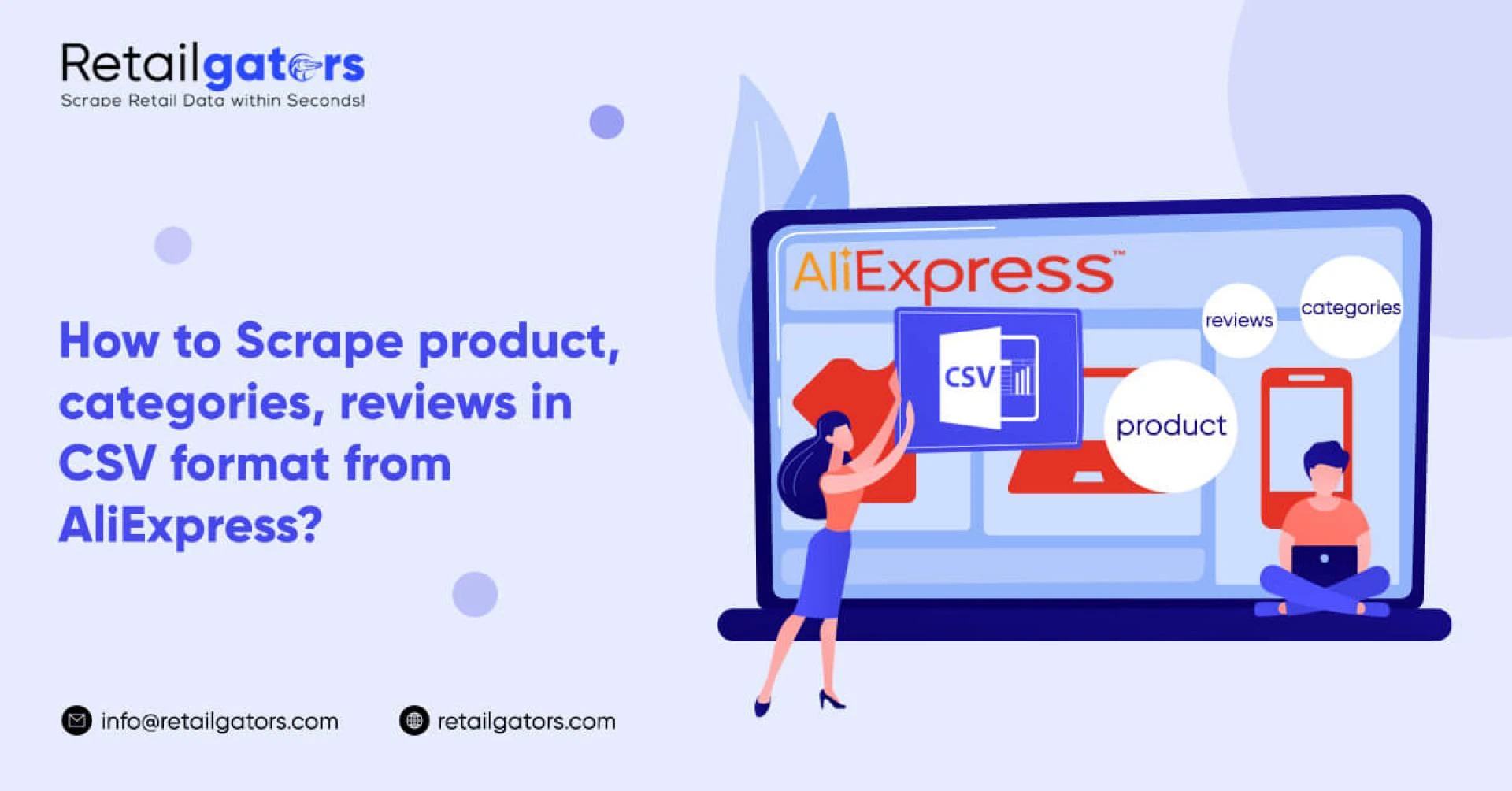 How to Scrape product, categories, reviews in CSV format from AliExpress?