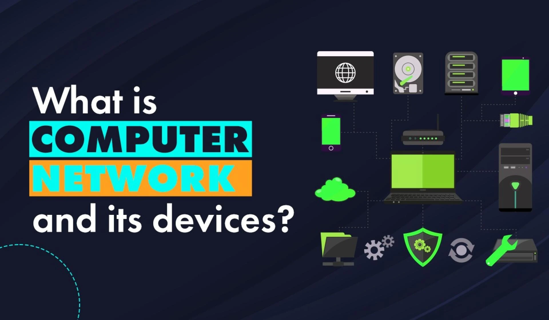 What is computer network and its devices?