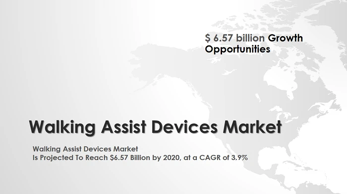 Walking Assist Devices Market worth USD 6.57 Billion : Rise in aging population