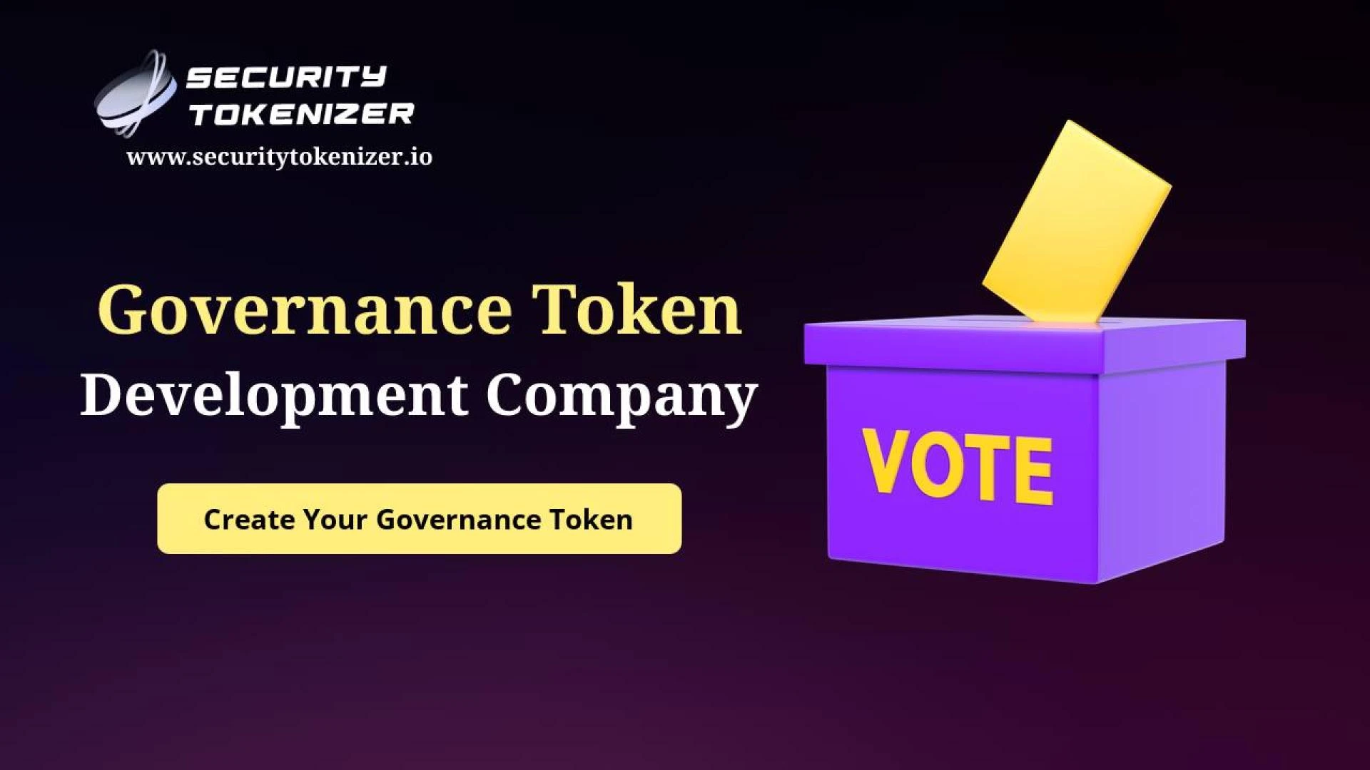 Governance Token Development Company | How To Create Governance Token? - Security Tokenizer