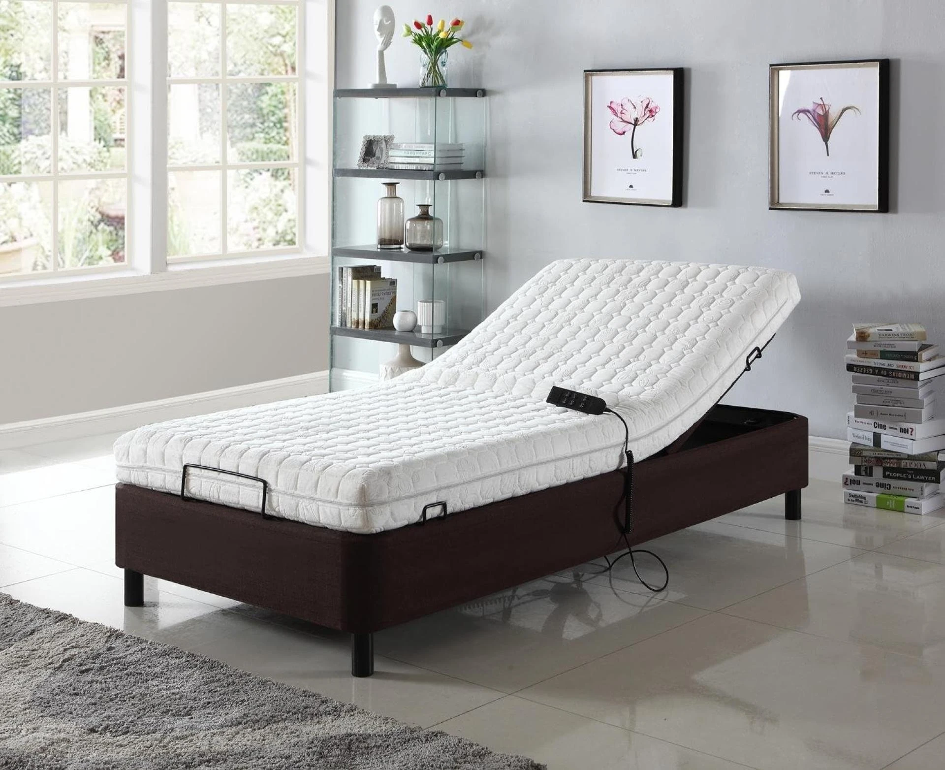 Relaxing and Comfortable Sleep with Single and Double Adjustable Beds with Mattress and Special Features for Acid Reflux