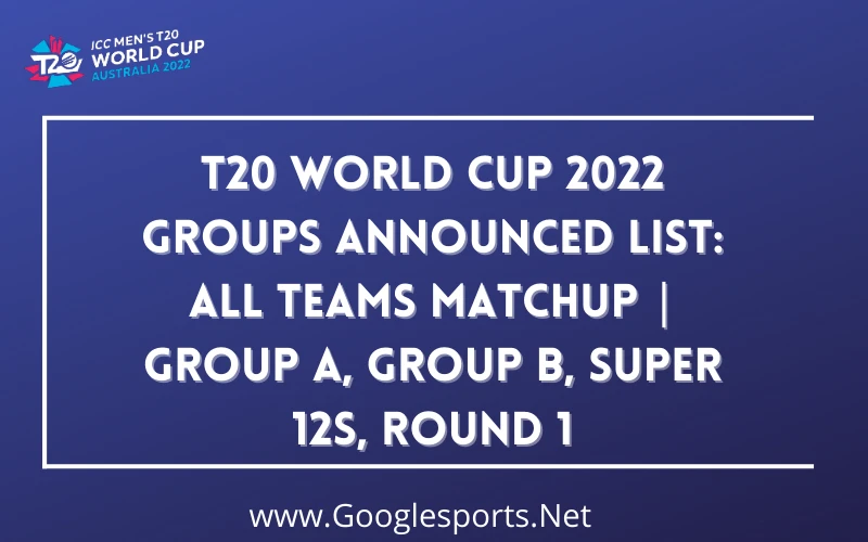 ICC Men's T20 World Cup 2022