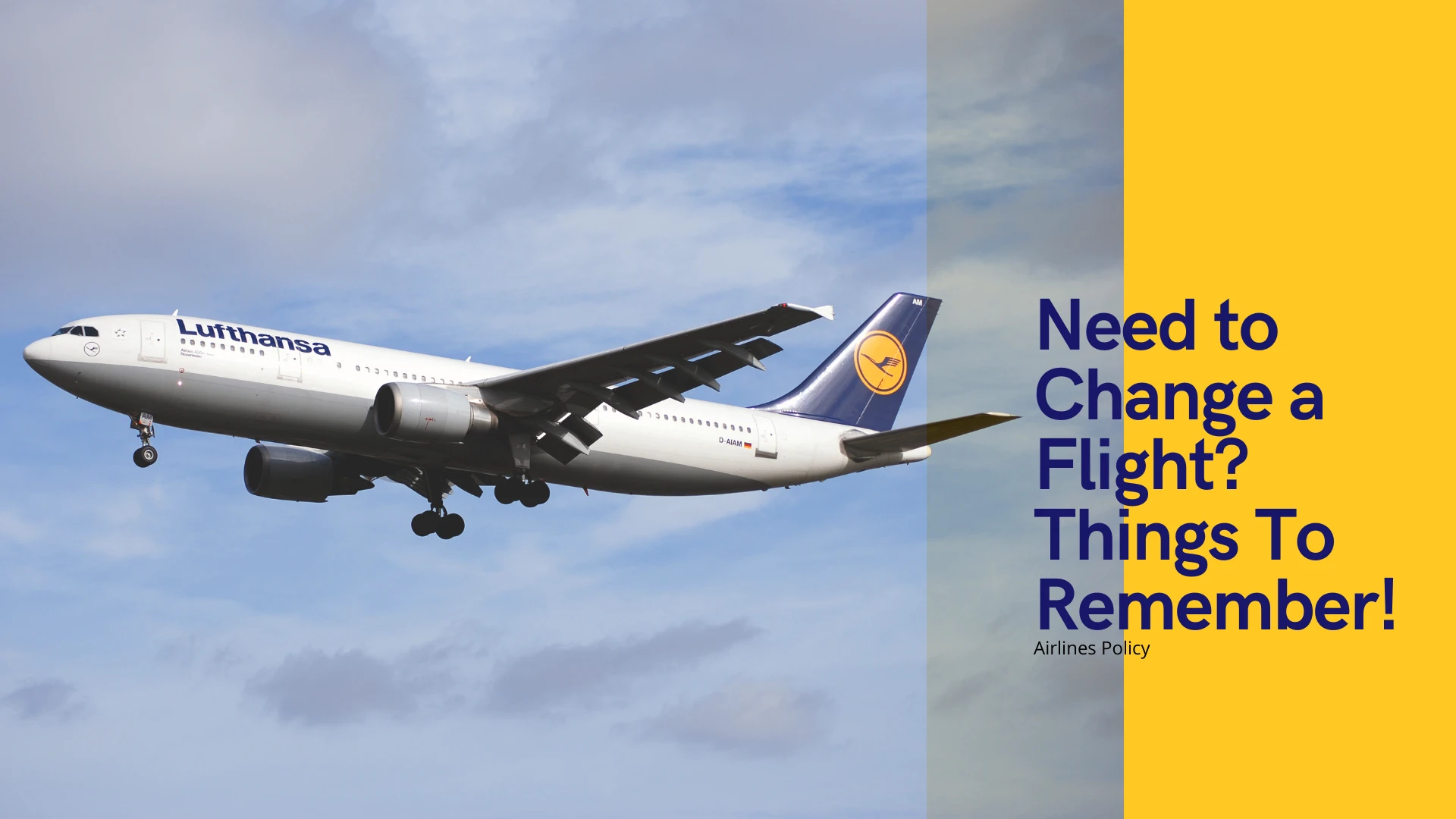 How Do I Change My Lufthansa Flight