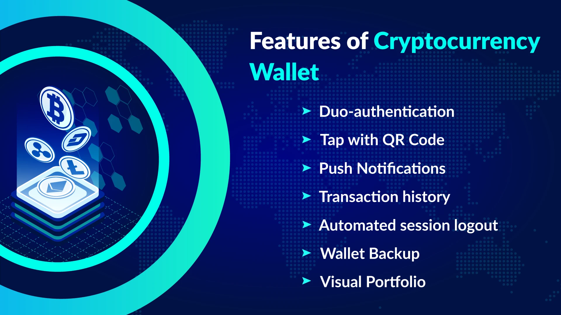 Some rich inside features of a cryptocurrency wallet