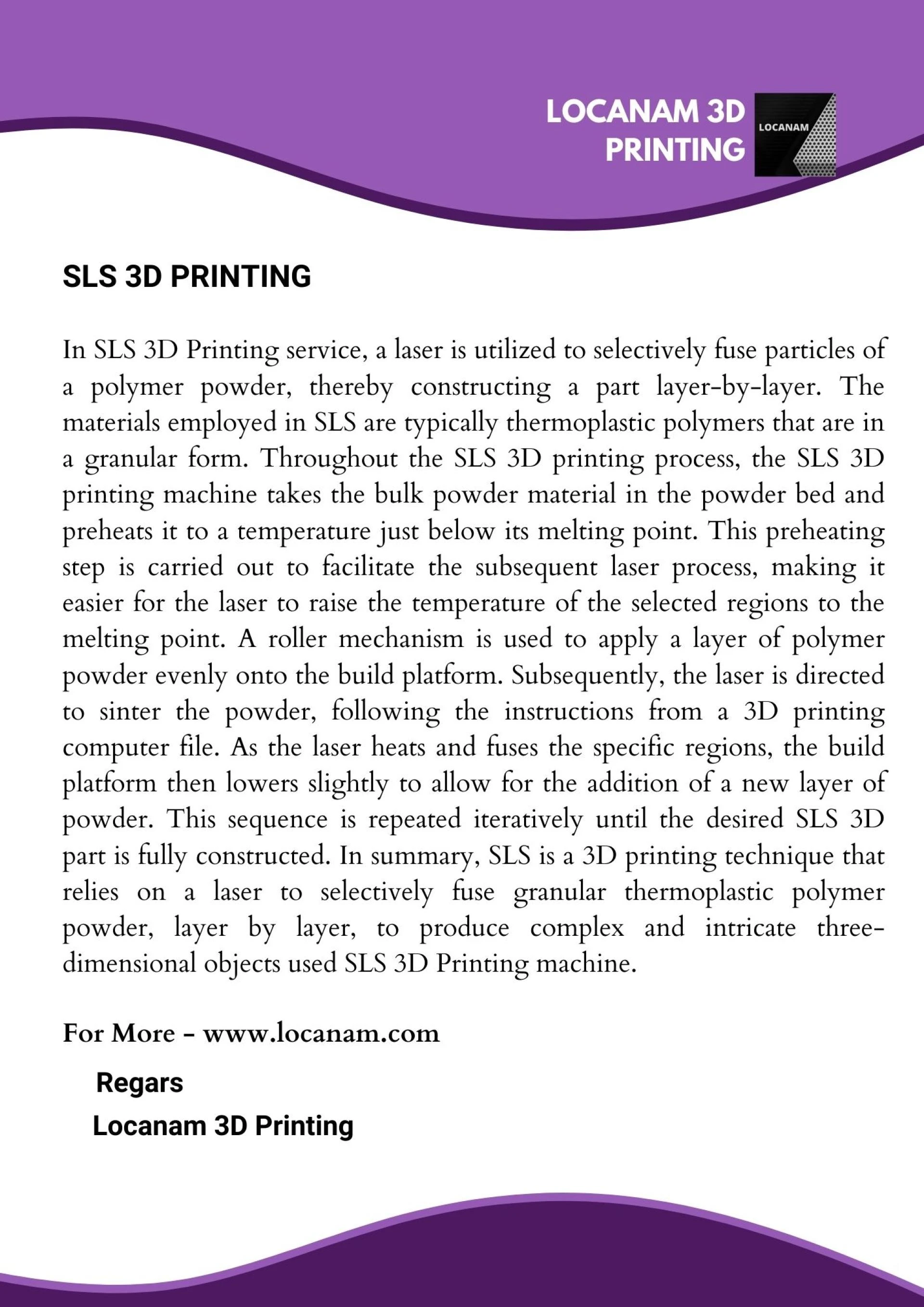 SLS 3D Printing Service