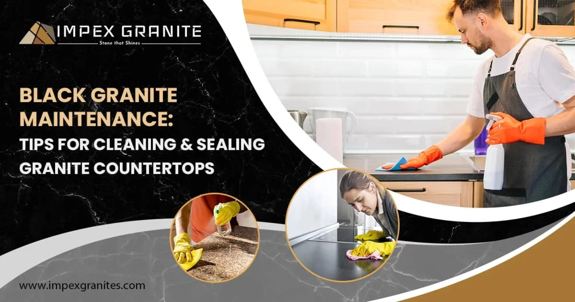 Granite Countertop Care: Tips for Cleaning &amp; Sealing Black Granite