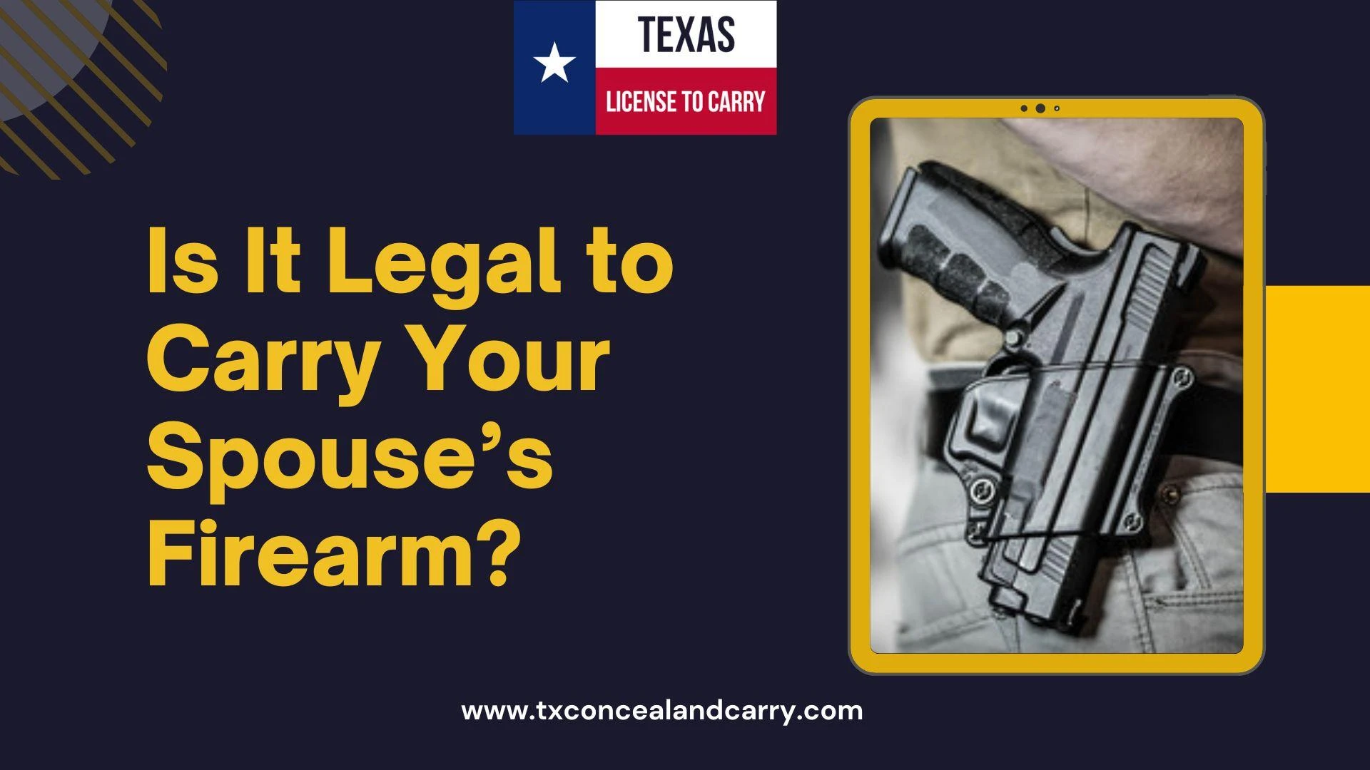 Is It Legal to Carry Your Spouse’s Firearm?