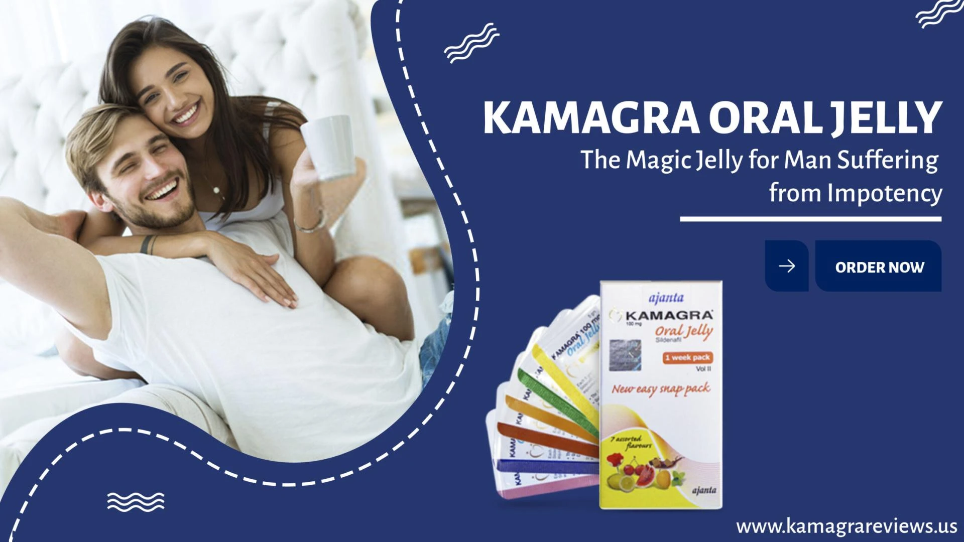 Get rid of impotence problem with Kamagra oral jelly