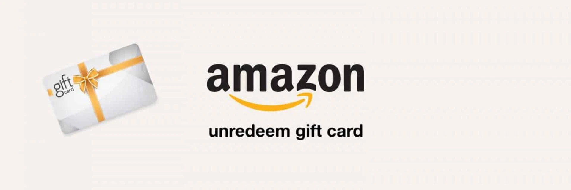 How to unredeem an Amazon gift card