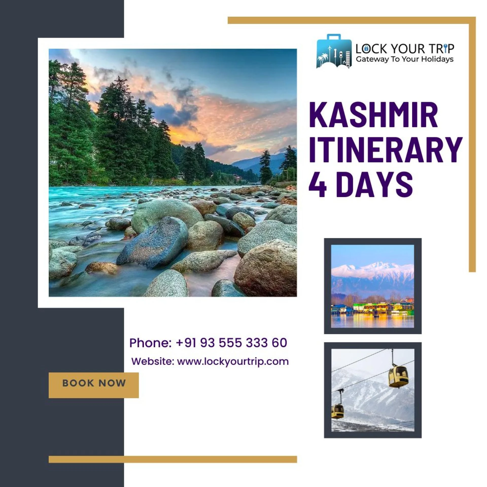 Unlocking the Beauty of Kashmir: A 4-Day Itinerary for Your Perfect Trip