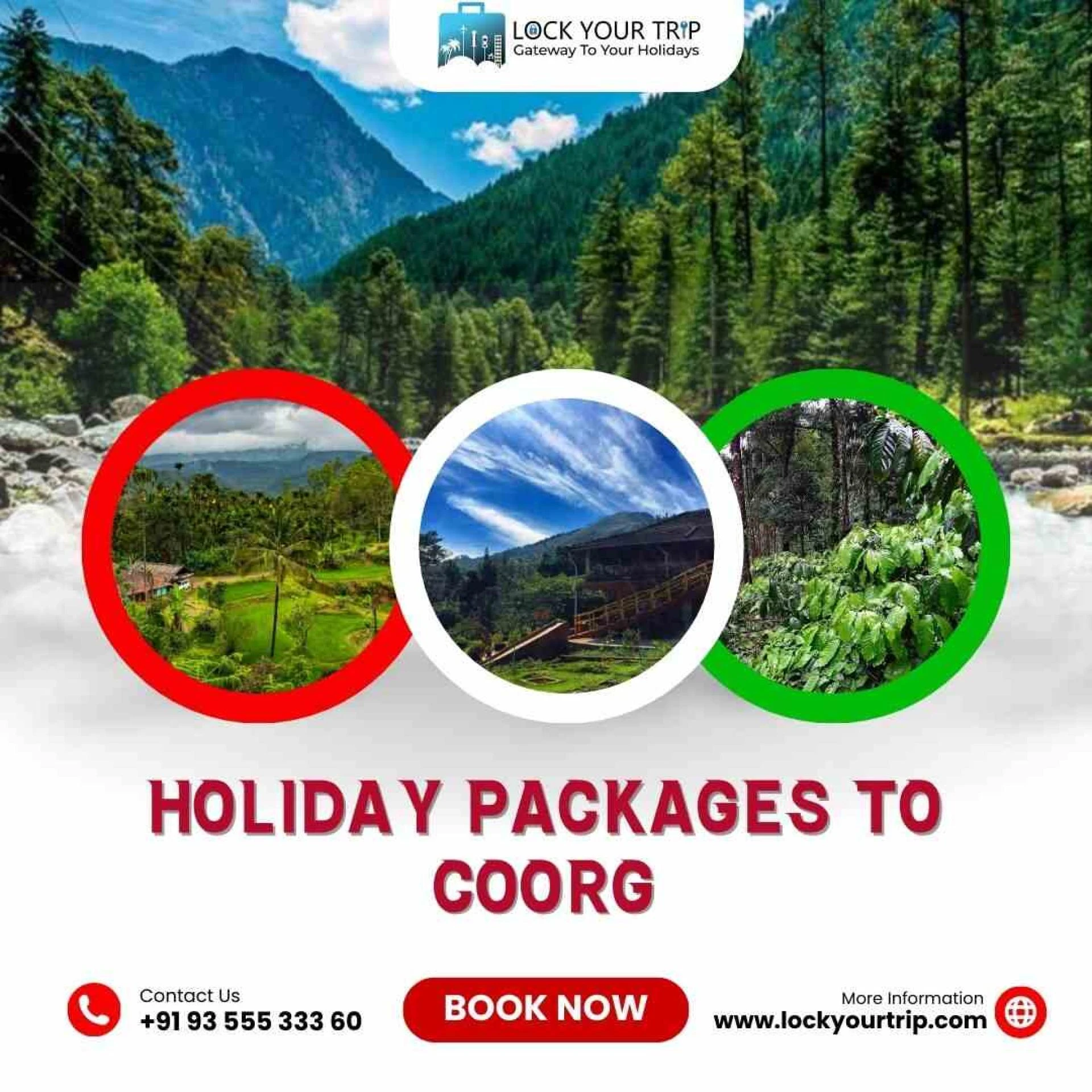 Explore the Natural Beauty of Coorg with Tour Packages for Coorg: