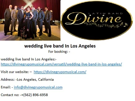 Hire Divine Grupo Musical wedding live band In Los Angeles.