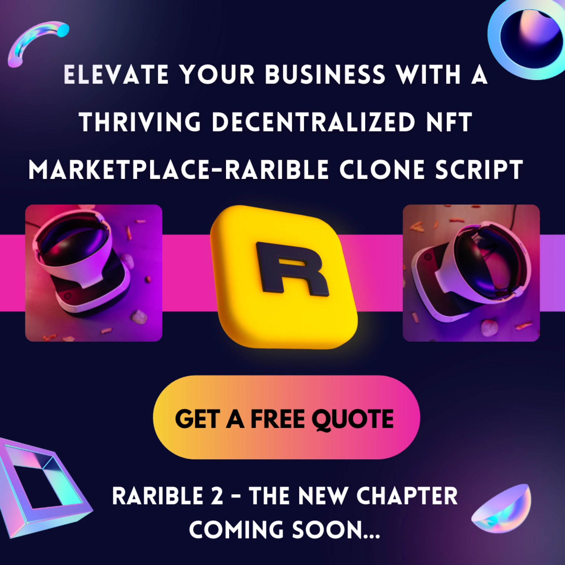 Elevate your business with a thriving decentralized NFT marketplace-Rarible Clone script