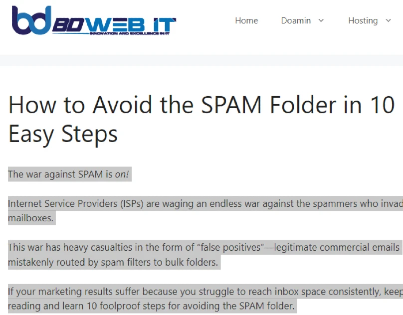 How to Avoid the SPAM Folder in 10 Easy Steps