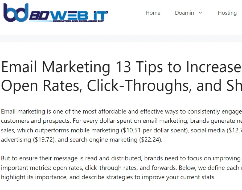 Email Marketing 13 Tips to Increase Open Rates, Click-Throughs, and Shares