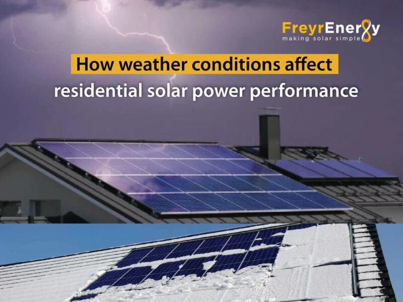 How weather conditions affect residential solar power performance - Freyr Energy: