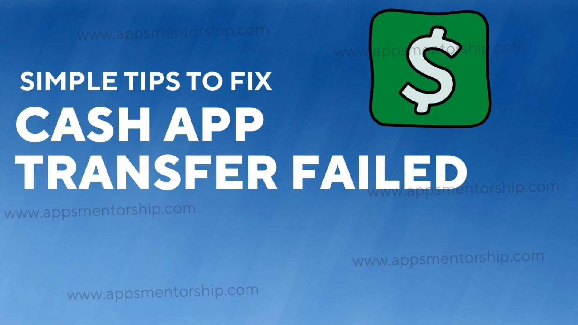 Why is Cash App saying transfer failed?