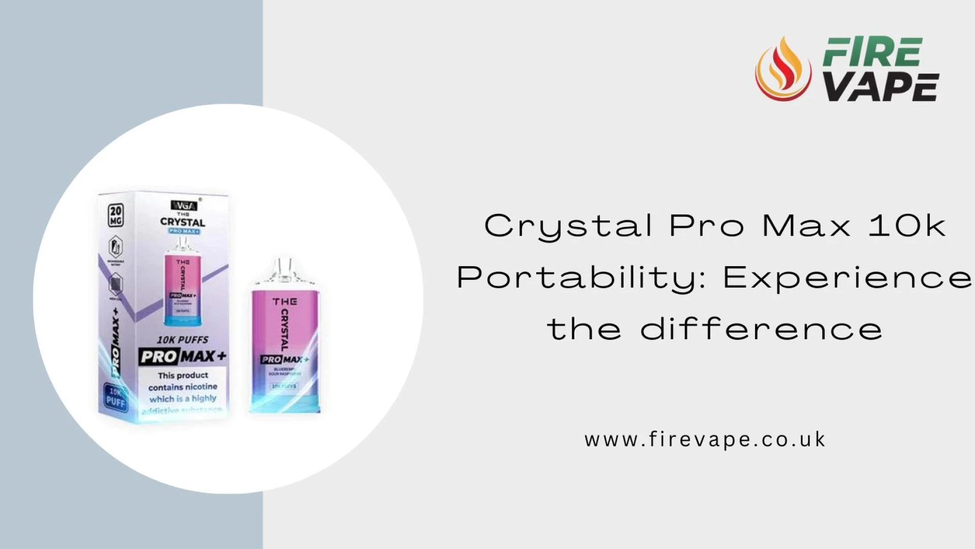 Crystal Pro Max 10k Portability: Experience the difference