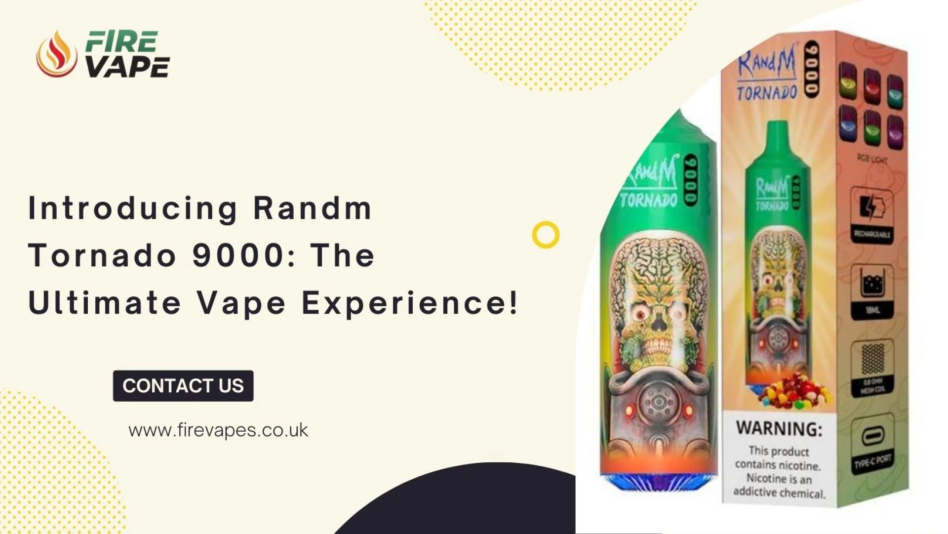 Introducing Randm Tornado 9000: The Ultimate Vape Experience!