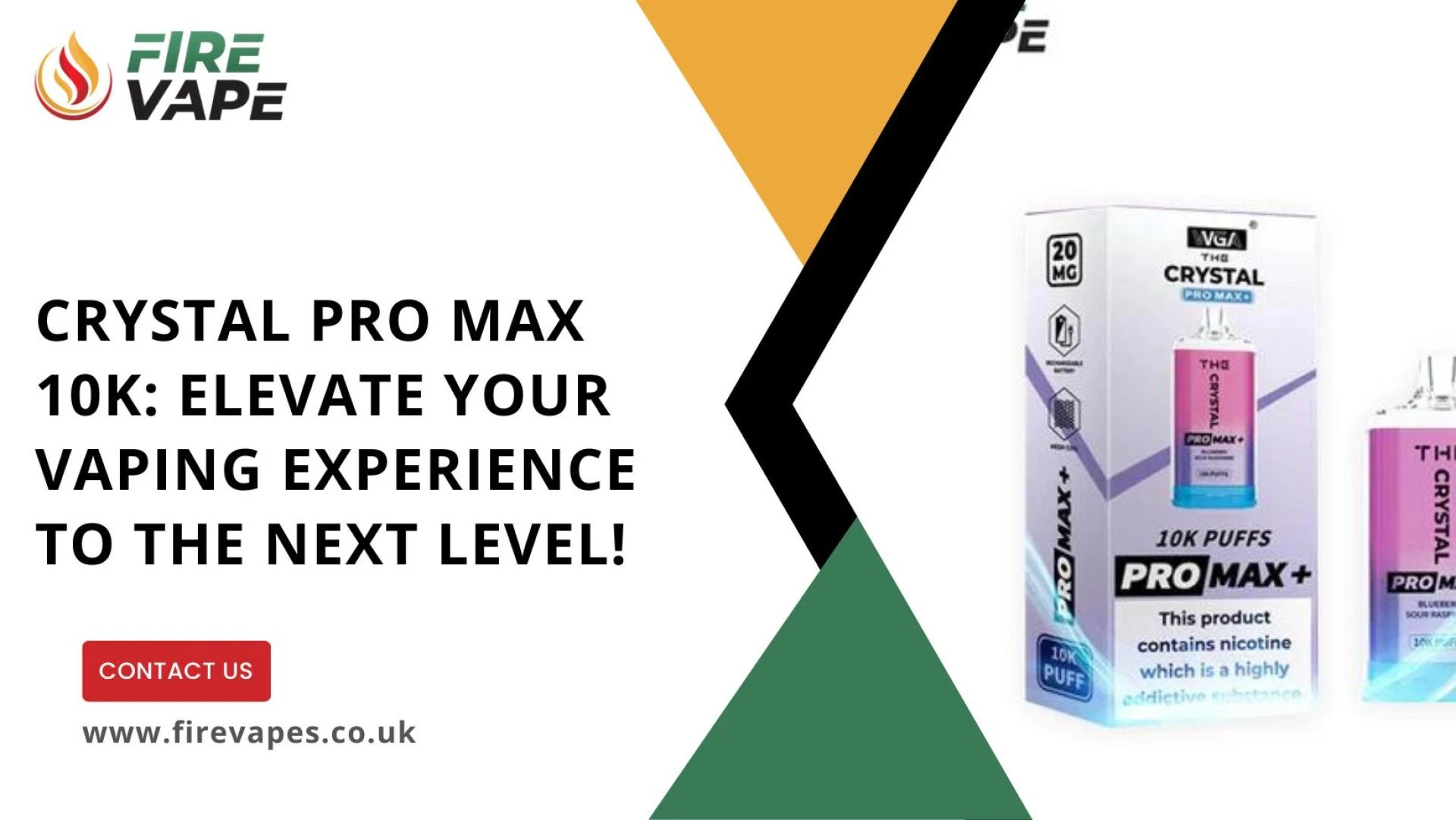 Crystal Pro Max 10K: Elevate Your Vaping Experience to the Next Level!