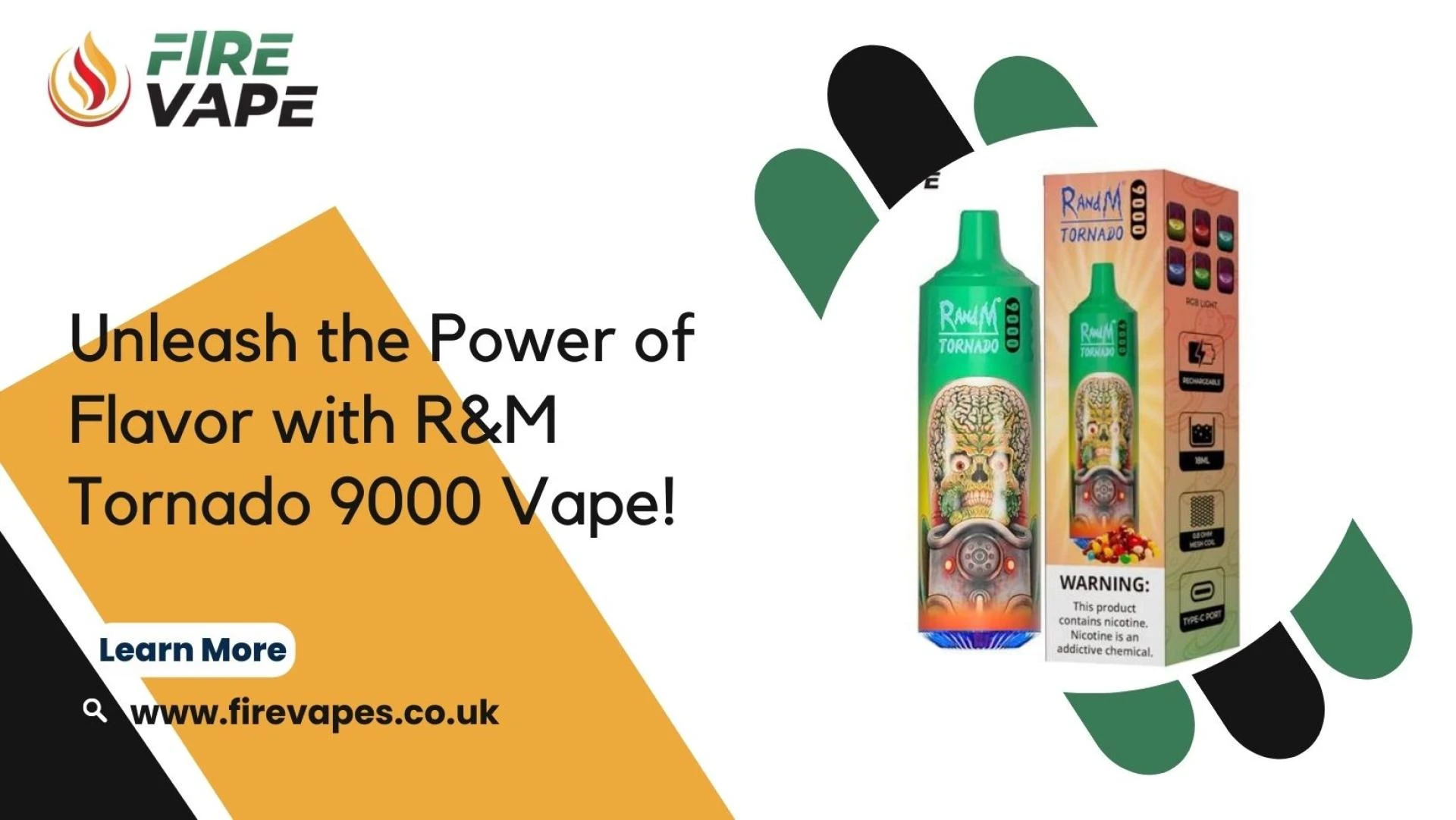 Unleash the Power of Flavor with R&amp;M Tornado 9000 Vape!