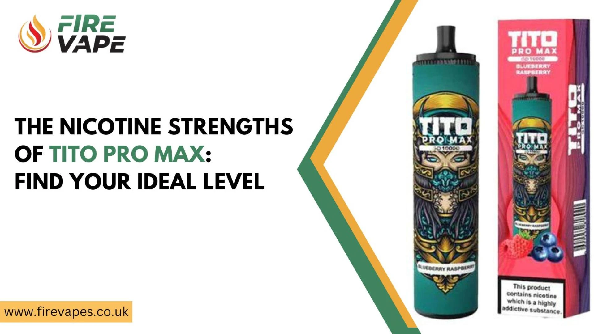 The Nicotine Strengths of Tito Pro Max: Find your ideal level