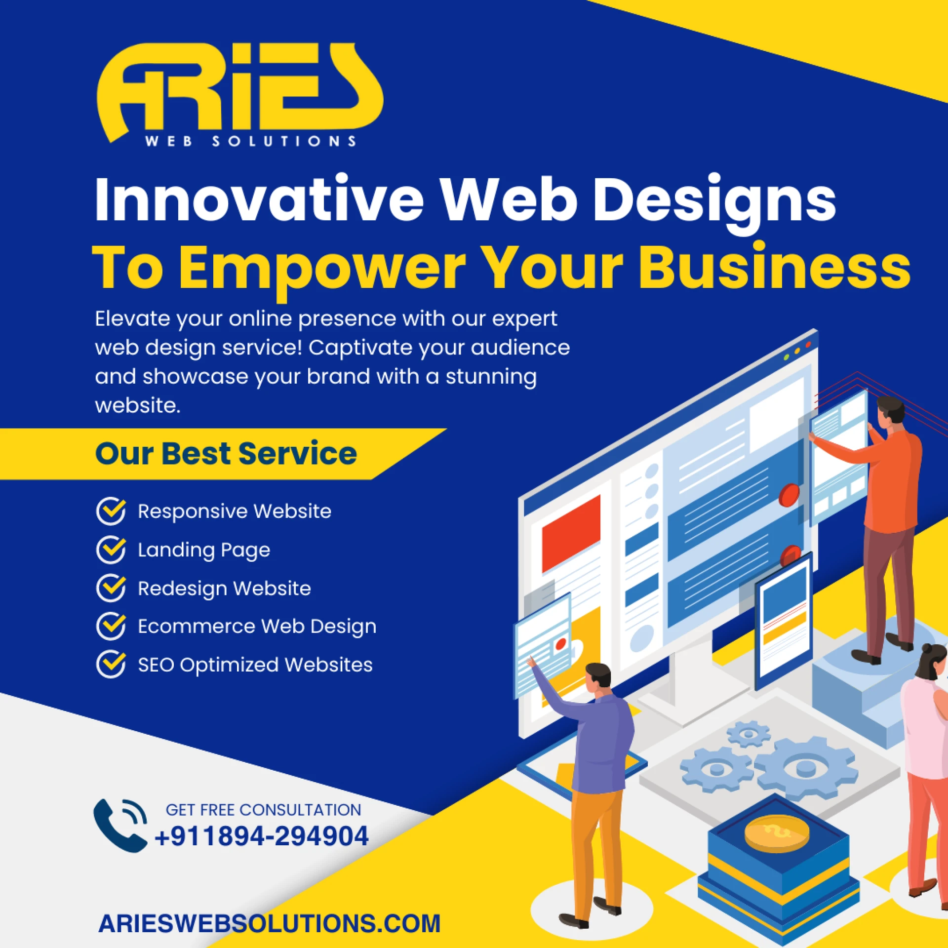 Boost Your Business with Aries Web Solutions' Cutting-Edge Services