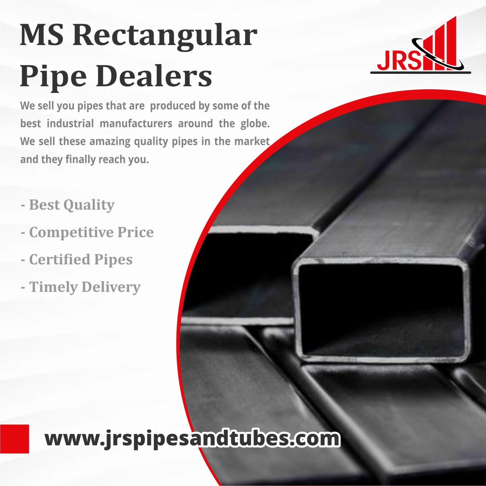 Smart Choice: Buy MS Rectangular Pipe from JRS Pipes And Tubes