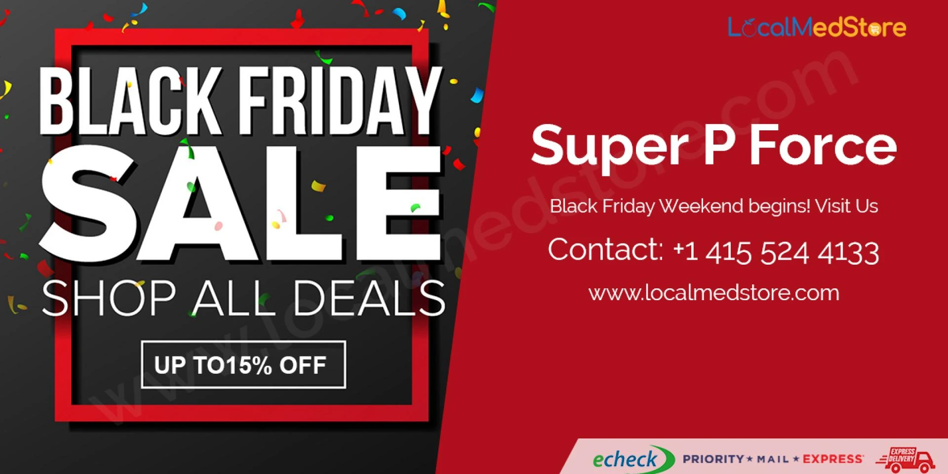 Super P-Force 160 mg Tablets | Sildenafil &amp; Dapoxetine Pills | Black Friday Deals | LocalMedStore